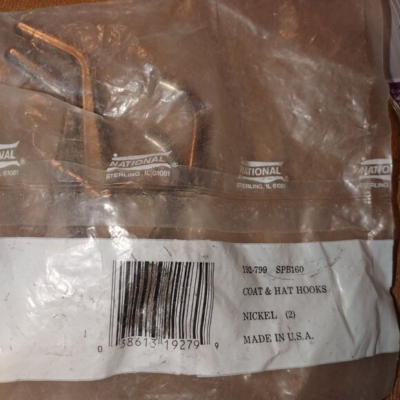 Assorted Hardware Set W/ National Coat & Hat Hooks Screws Brass Hook & Toilet Se - Picture 2 of 3
